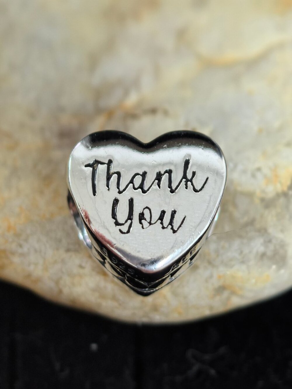 Pandora Thank You Exclusive Heart Charm Travel Pendant, S925 Silver Jewelry